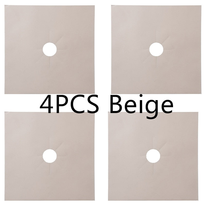 1/4PC Stove Protector Cover Liner Gas