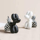 Checkered Balloon Animal Dogs