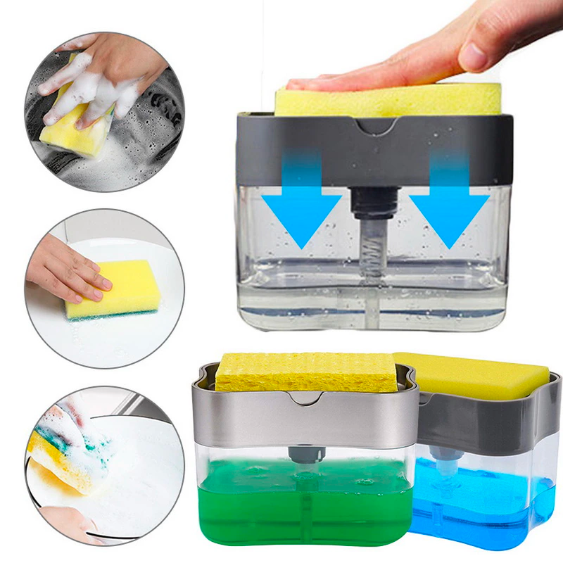 Soap Dispenser Pump with Sponge Manual