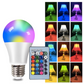 LED RGB Lamp Spotlight Bulb Remote Control