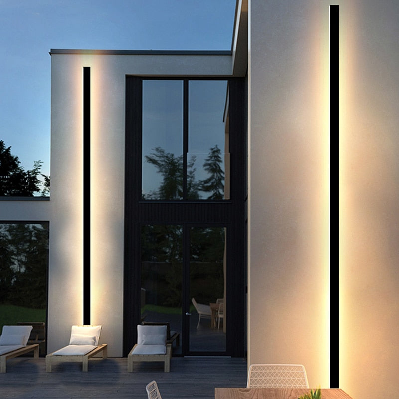 LED Outdoor Long Wall Light Modern Waterproof IP65