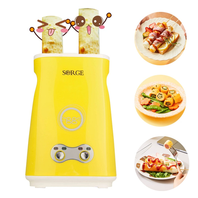 280W Electric Omelette Dual Egg Roll Maker Automatic fast Maker 220V