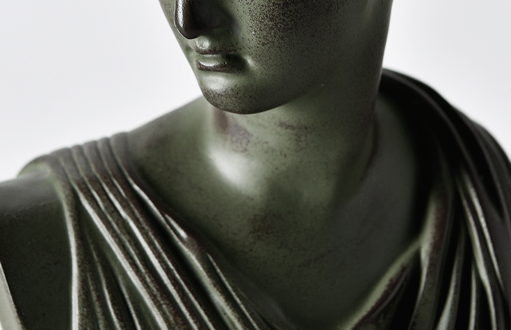 Classic Greek Bust Statuette