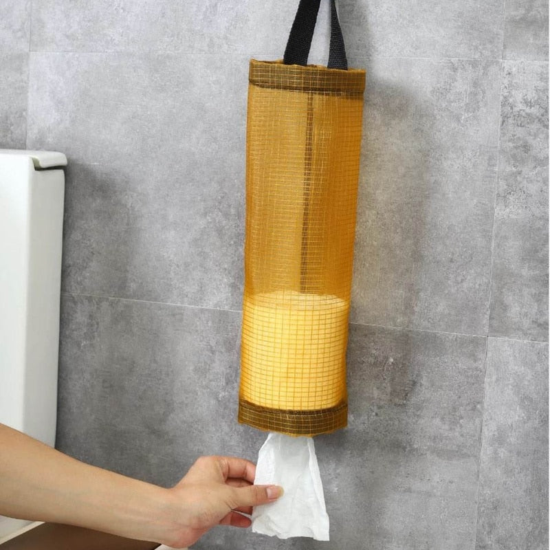 Home Grocery Bag Holder Wall Mount Plastic
