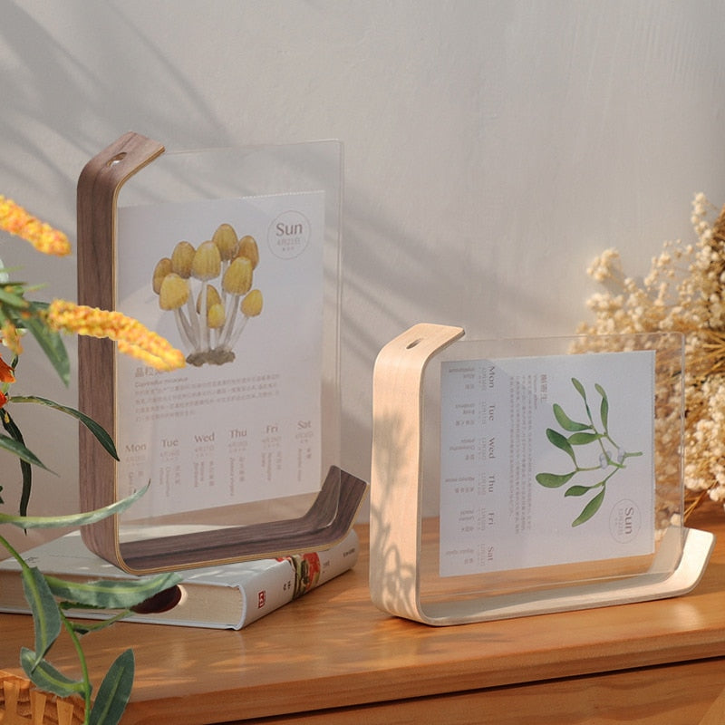 Acrylic Wooden Photo Frame Herbarium Display