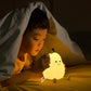 LED Pear Fruit Night Light USB Rechargeable Dimming Touch