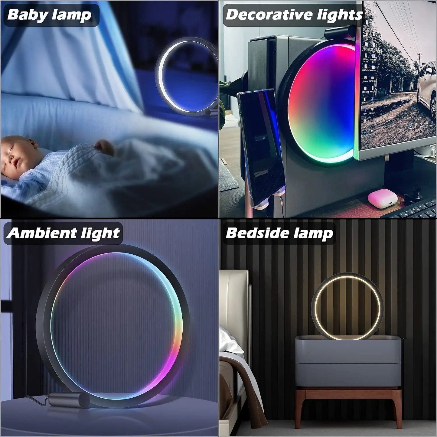 Light Smart Desktop Atmosphere Lamp Remote Bluetooth Mood