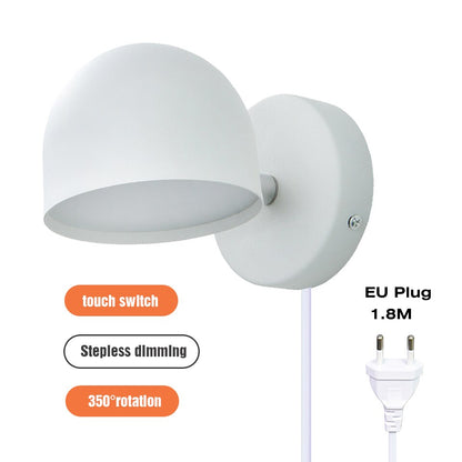 LED Indoor Wall lamp 350° Ratable Touch Dimming Switch