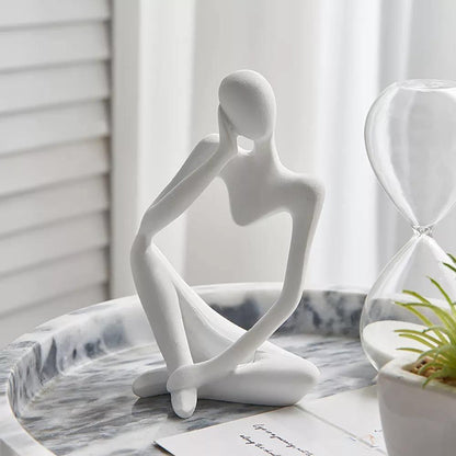 Abstract Thinker Figurine Sculpture