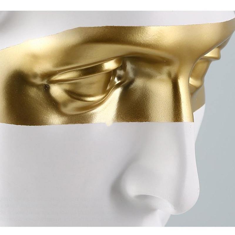 Florentine Gold Accent David Bust Statue